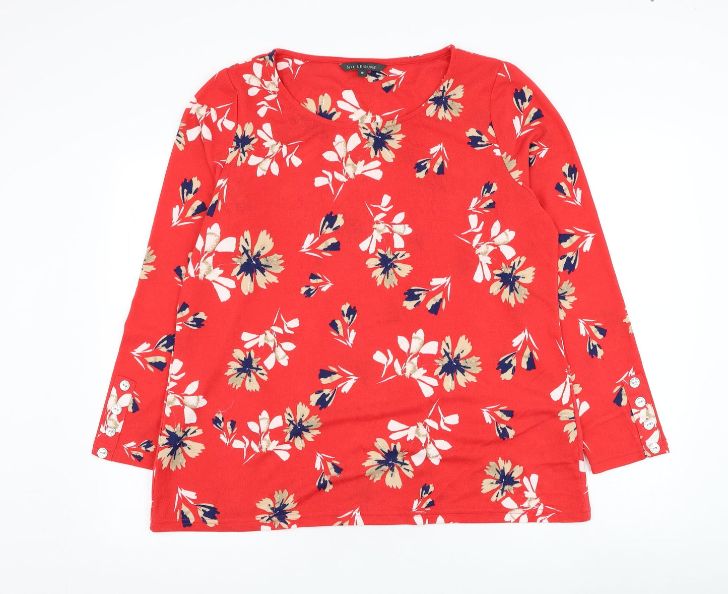 Womens UK Size 18 Love Leisure Red  Jumper