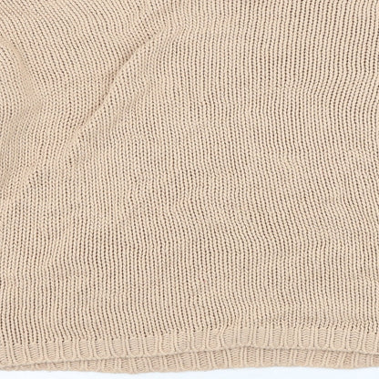 Primark Womens Beige Round Neck  Acrylic Pullover Jumper Size 10
