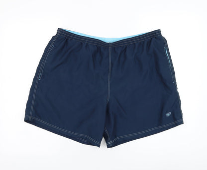 sloggi Mens Blue  Polyester Sweat Shorts Size 40  Regular