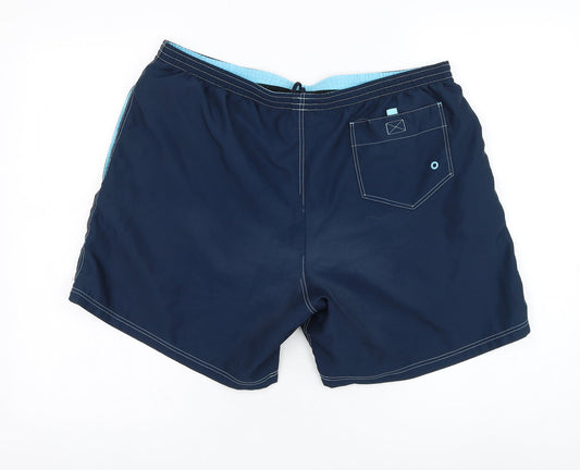 sloggi Mens Blue  Polyester Sweat Shorts Size 40  Regular