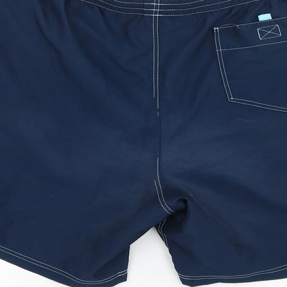 sloggi Mens Blue  Polyester Sweat Shorts Size 40  Regular