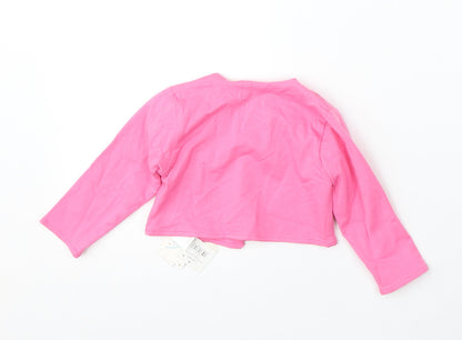 tuc tuc Girls Pink  Cotton Cardigan Jumper Size 6-9 Months