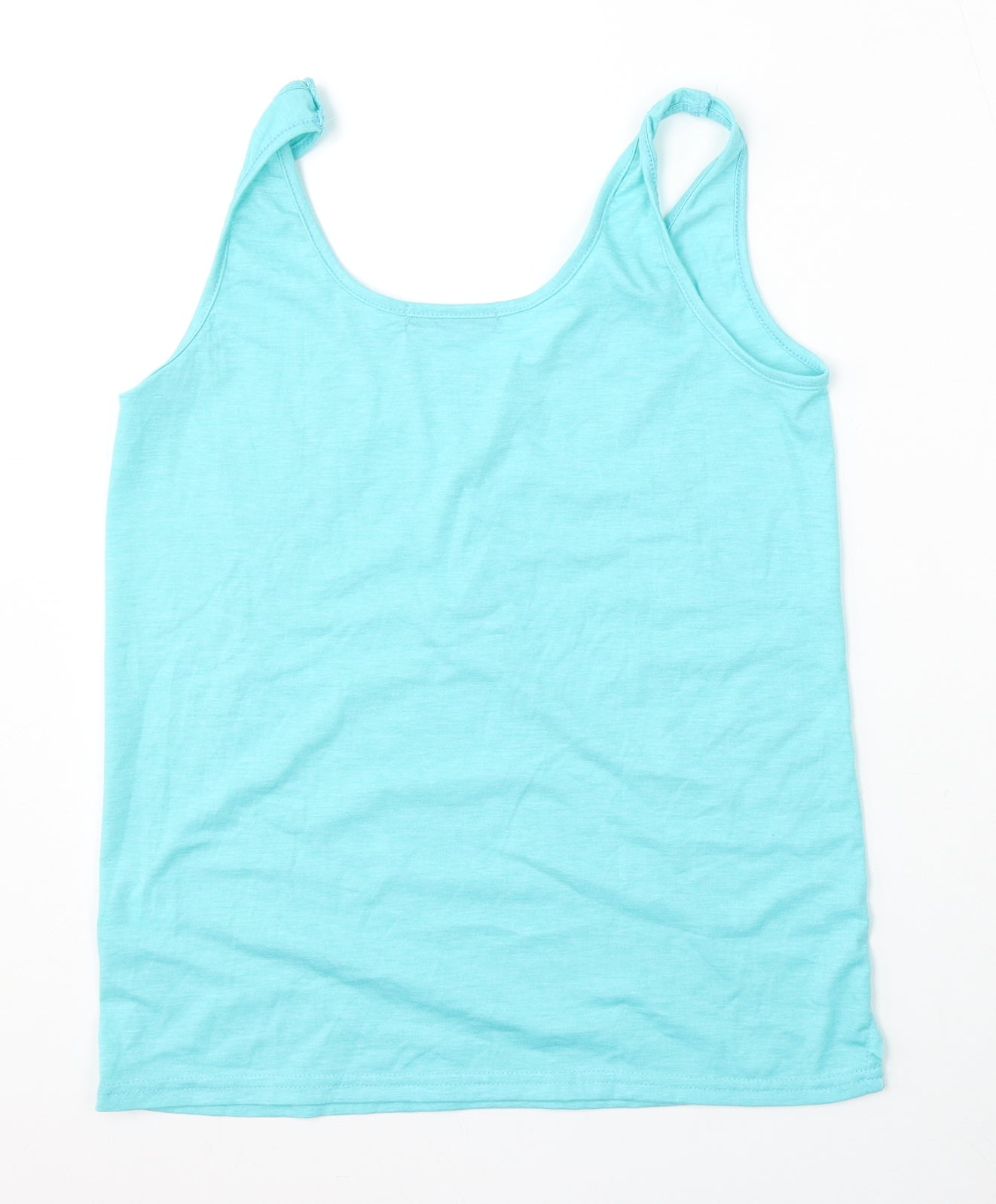 SheIn Womens Blue  Polyester Basic Tank Size S Round Neck