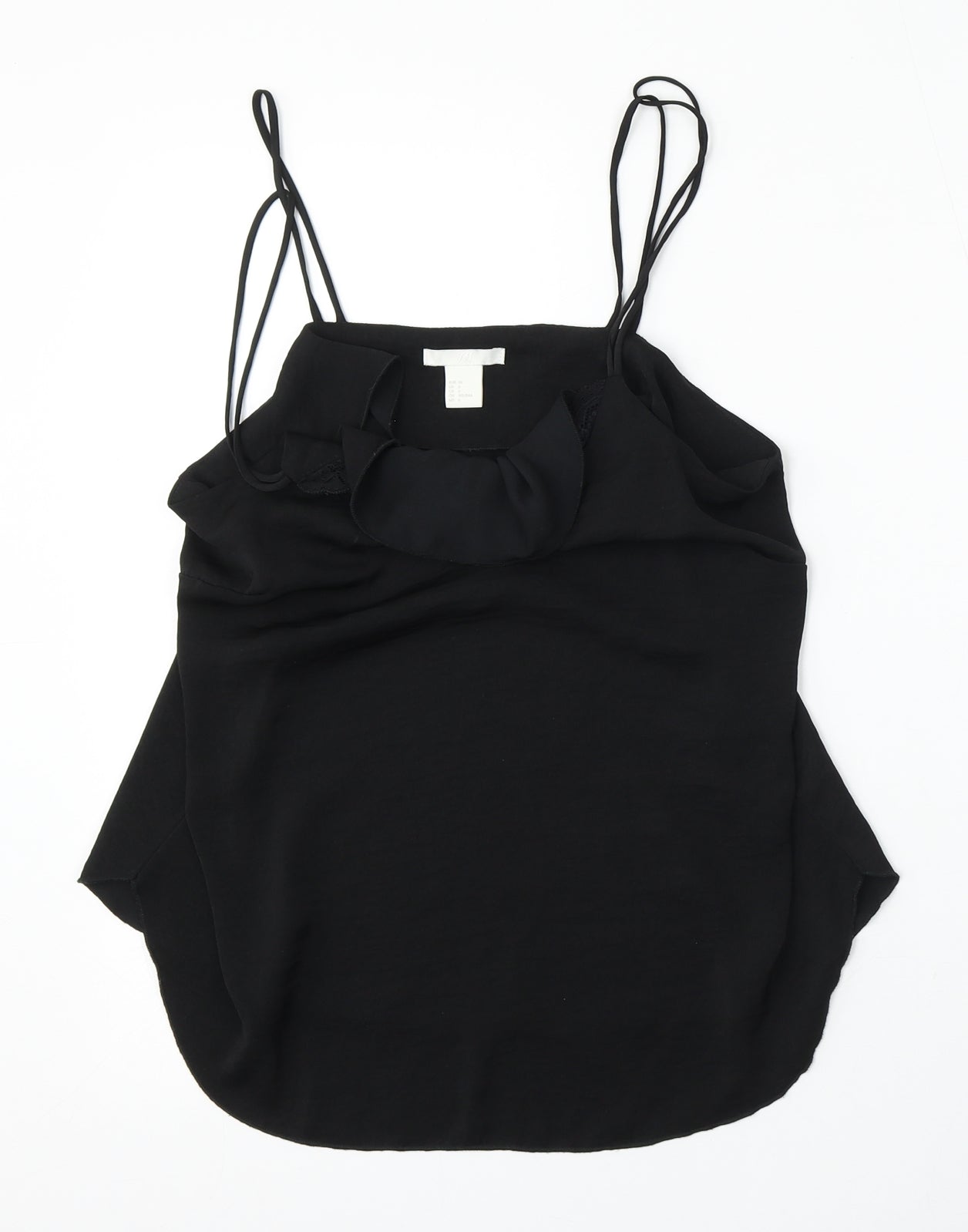 Womens UK Size 6 H&M Black Basic Tank