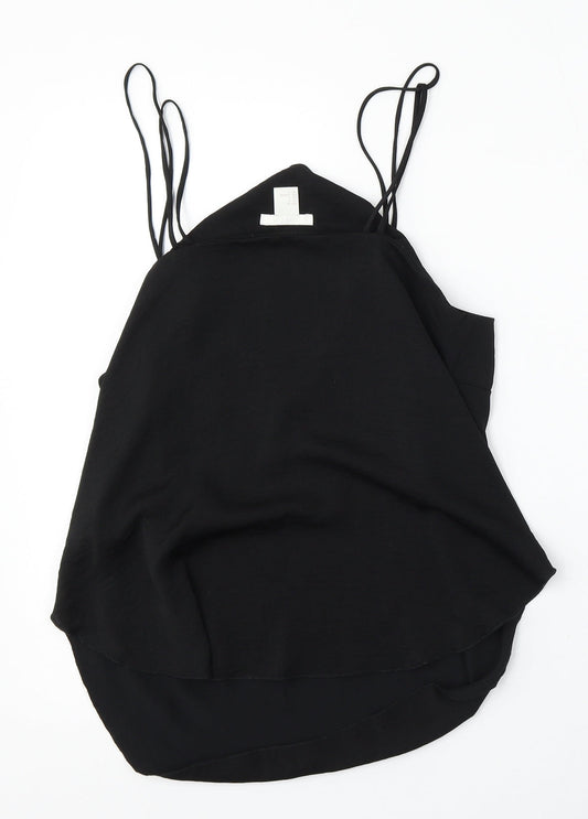Womens UK Size 6 H&M Black Basic Tank