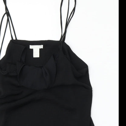 Womens UK Size 6 H&M Black Basic Tank
