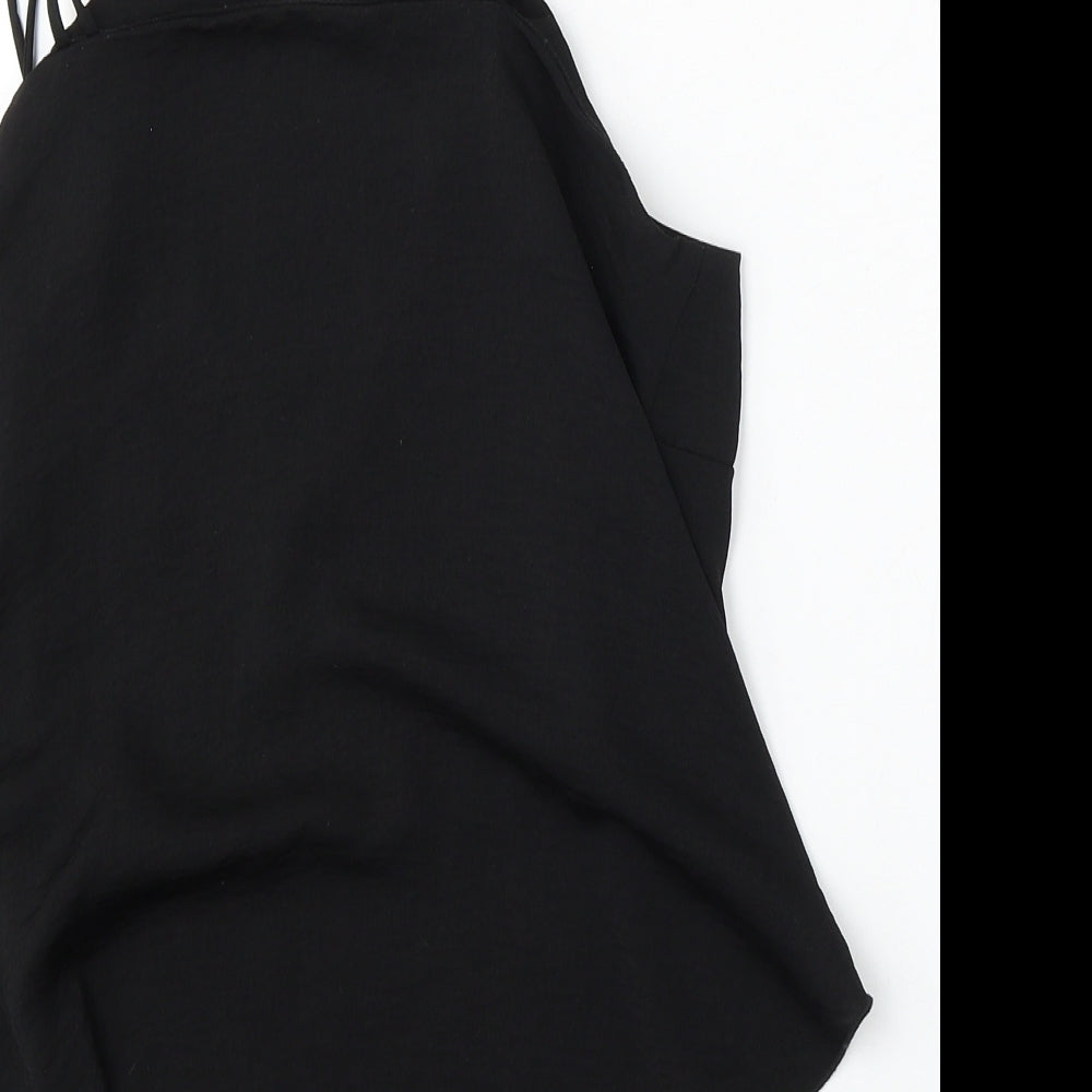 Womens UK Size 6 H&M Black Basic Tank