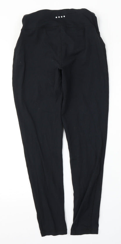 Souluxe Womens Black  Polyamide Jogger Trousers Size 10 L26 in Regular