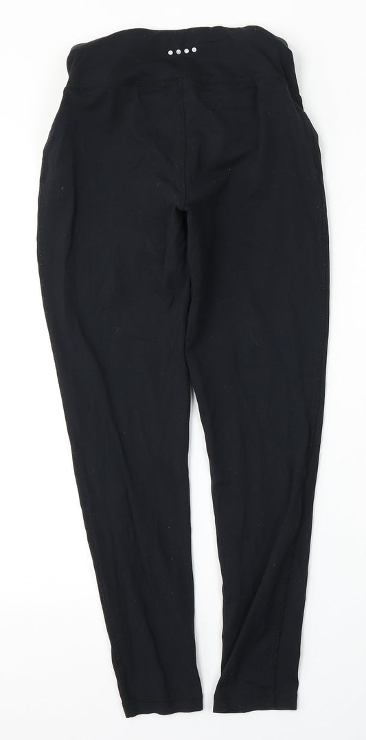 Souluxe Womens Black  Polyamide Jogger Trousers Size 10 L26 in Regular