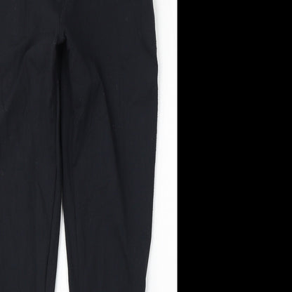 Souluxe Womens Black  Polyamide Jogger Trousers Size 10 L26 in Regular