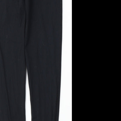 Souluxe Womens Black  Polyamide Jogger Trousers Size 10 L26 in Regular