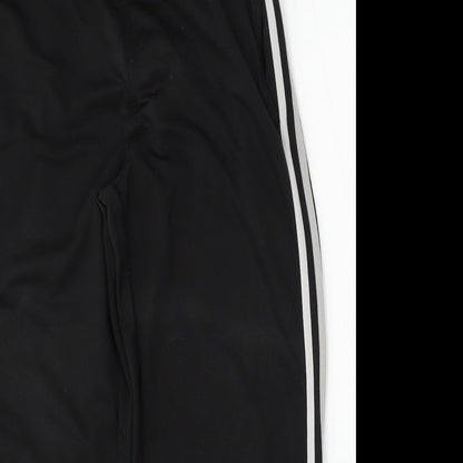 Zantos Mens Black  Polyester Jogger Trousers Size S L27 in Regular