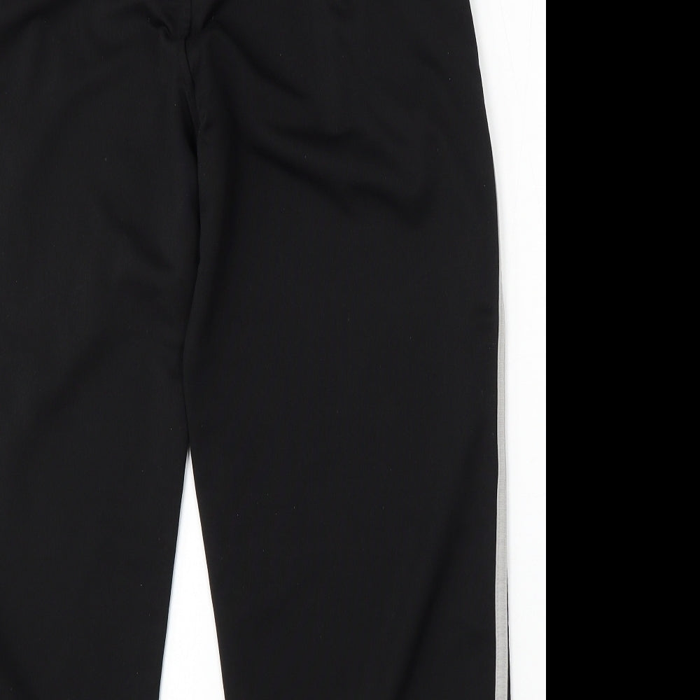 Zantos Mens Black  Polyester Jogger Trousers Size S L27 in Regular