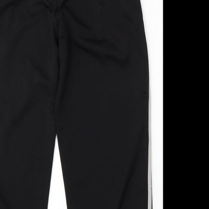 Zantos Mens Black  Polyester Jogger Trousers Size S L27 in Regular