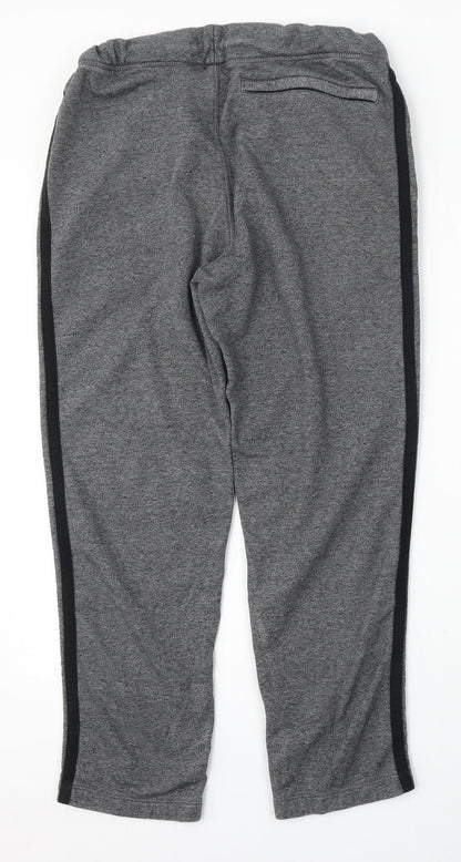 Marks and Spencer Mens Grey  Cotton Jogger Trousers Size 30 L29 in Regular
