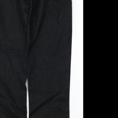 Cedar Wood State Womens Black  Cotton Straight Jeans Size 32 L31 in Regular Button