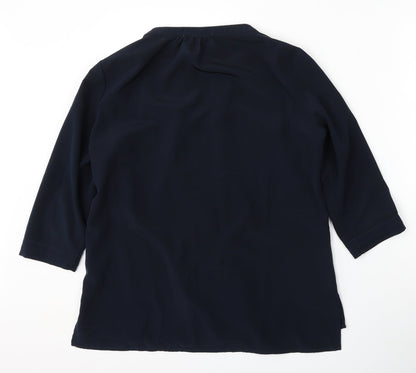 Preworn Womens Blue  Polyester Pullover Sweatshirt Size S