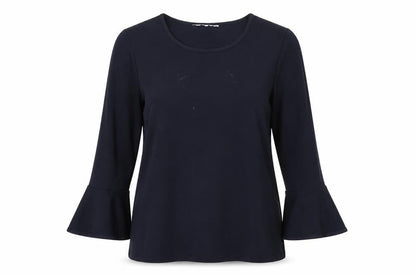 Preworn Womens Blue  Rayon Pullover Sweatshirt Size M