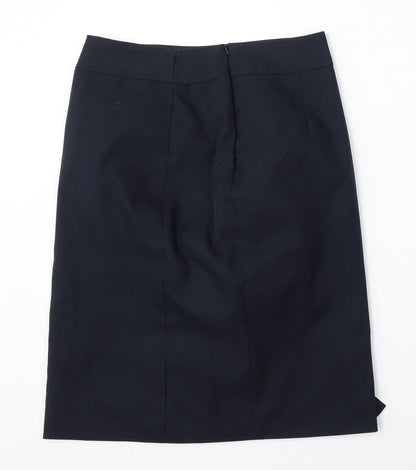 Womens UK Size 8 Preworn Blue Straight & Pencil Skirt