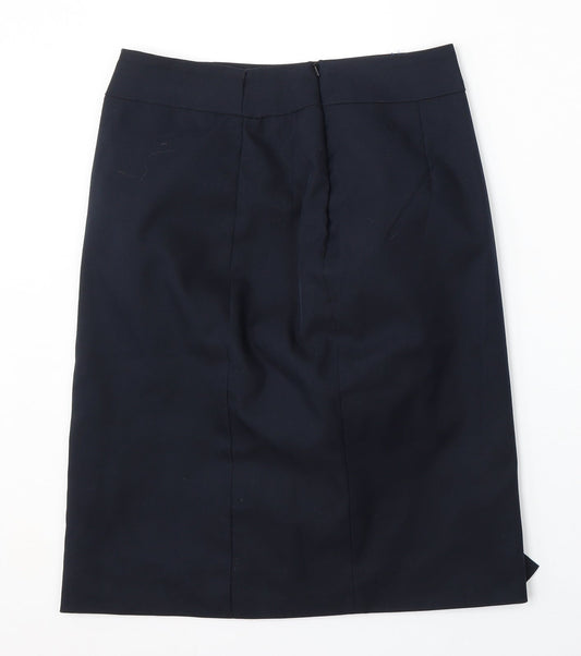 Womens UK Size 8 Preworn Blue Straight & Pencil Skirt