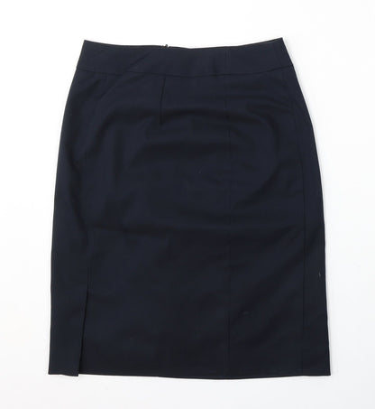 Womens UK Size 8 Preworn Blue Straight & Pencil Skirt