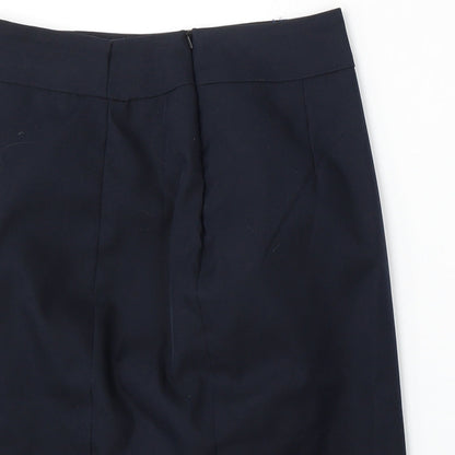Womens UK Size 8 Preworn Blue Straight & Pencil Skirt