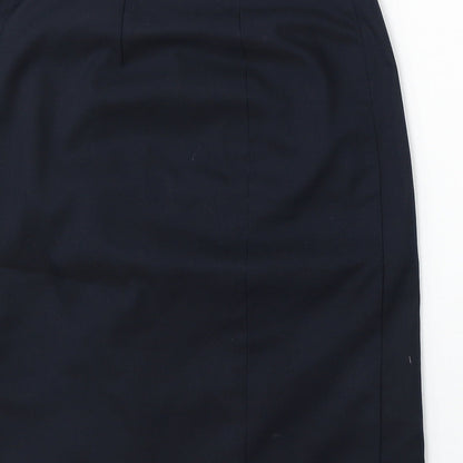 Womens UK Size 8 Preworn Blue Straight & Pencil Skirt