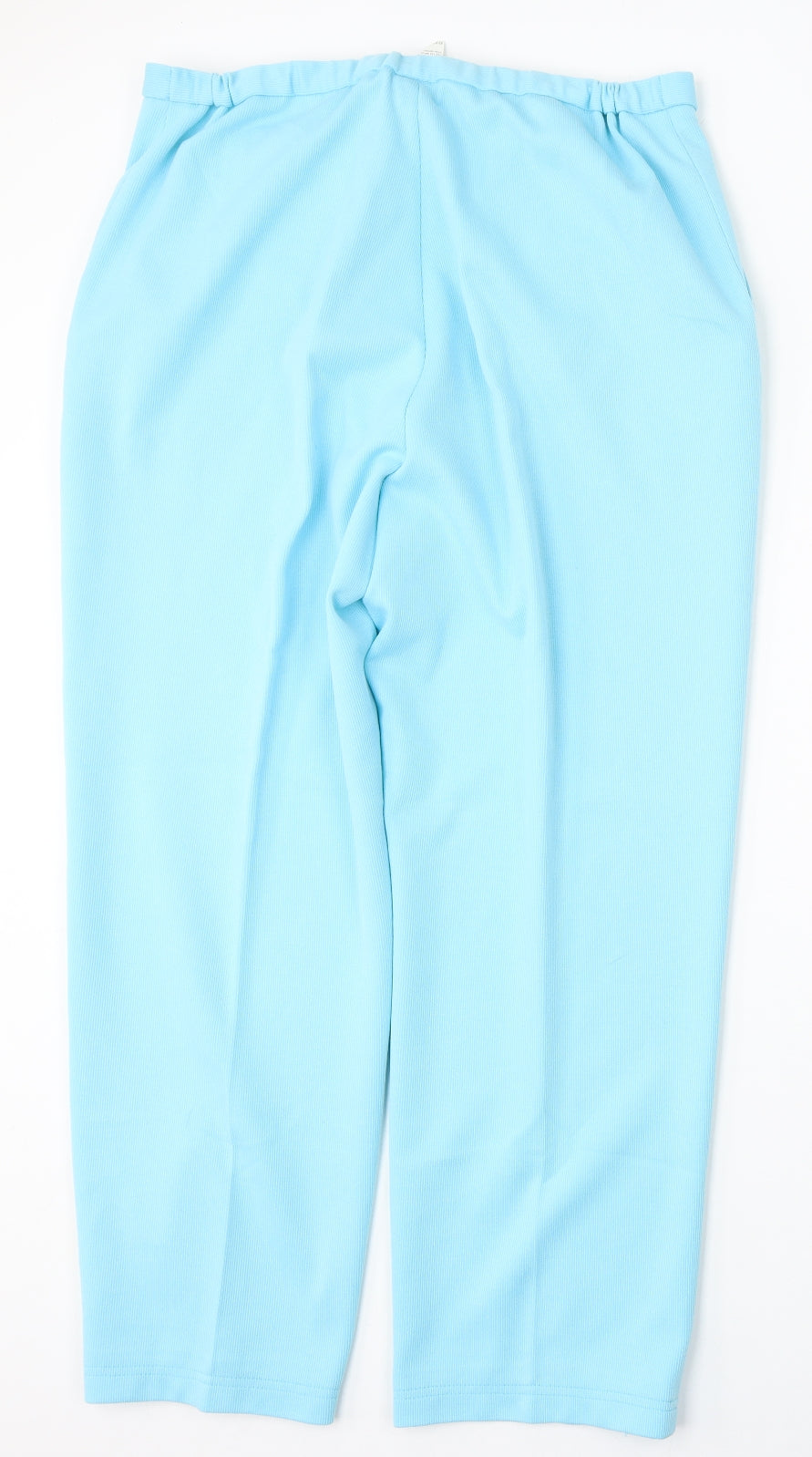 Toddy Womens Blue  Polyester Trousers  Size 34 L28 in Regular