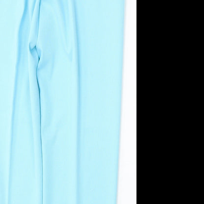 Toddy Womens Blue  Polyester Trousers  Size 34 L28 in Regular