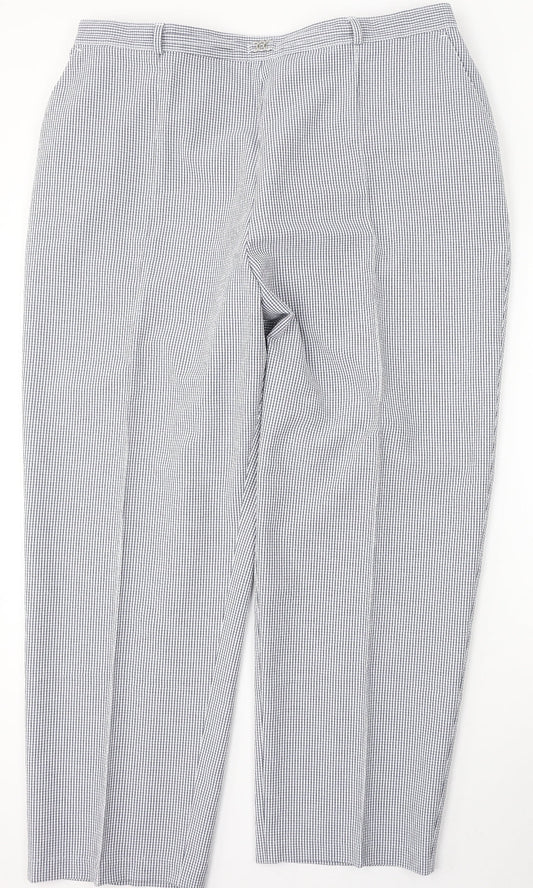 Womens UK Size 38 Preworn Regular Fit  Blue Trousers