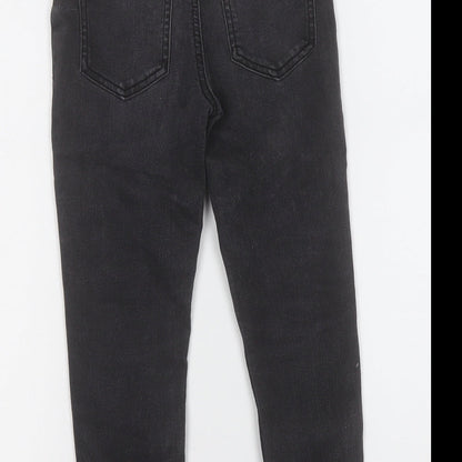 Denim & Co. Girls Grey  Cotton Jegging Jeans Size 6-7 Years  Regular