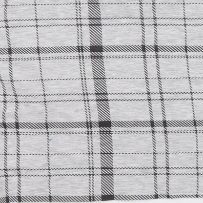 Primark Womens Grey Plaid Polyester Pullover Sweatshirt Size 10
