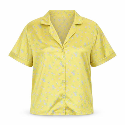 Womens UK Size 8 ASOS Yellow Basic Button-Up