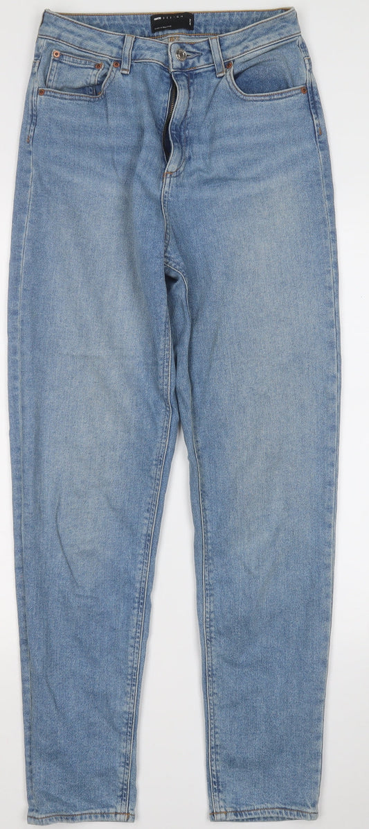ASOS Womens Blue  Cotton Straight Jeans Size 28 in L28 in Regular