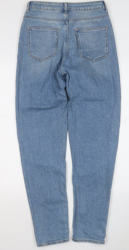 ASOS Womens Blue  Cotton Straight Jeans Size 28 in L28 in Regular