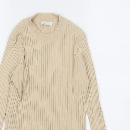Womens UK Size M H&M Beige Pullover Jumper