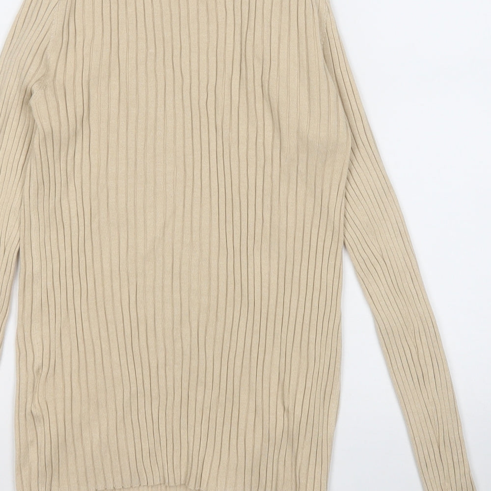 Womens UK Size M H&M Beige Pullover Jumper