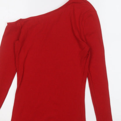 Womens UK Size S TALLY WEiJL Red Pullover Jumper
