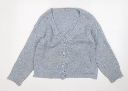 Womens UK Size M vanessa alexandra Blue Cardigan Jumper