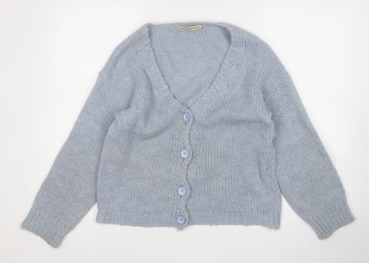 Womens UK Size M vanessa alexandra Blue Cardigan Jumper