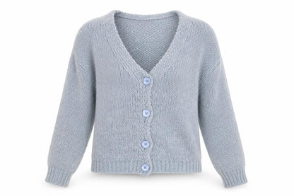 Womens UK Size M vanessa alexandra Blue Cardigan Jumper