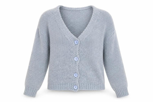 Womens UK Size M vanessa alexandra Blue Cardigan Jumper