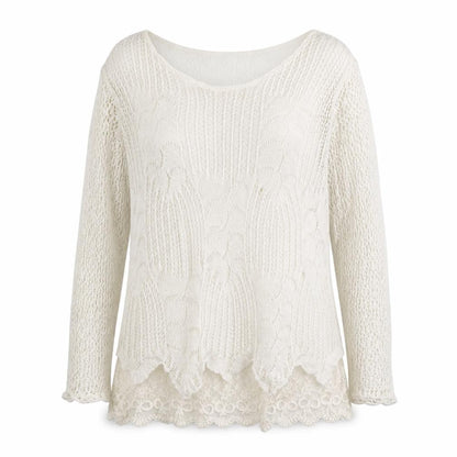 LV Clothhing Womens White  Polyester Basic Blouse Size S Round Neck