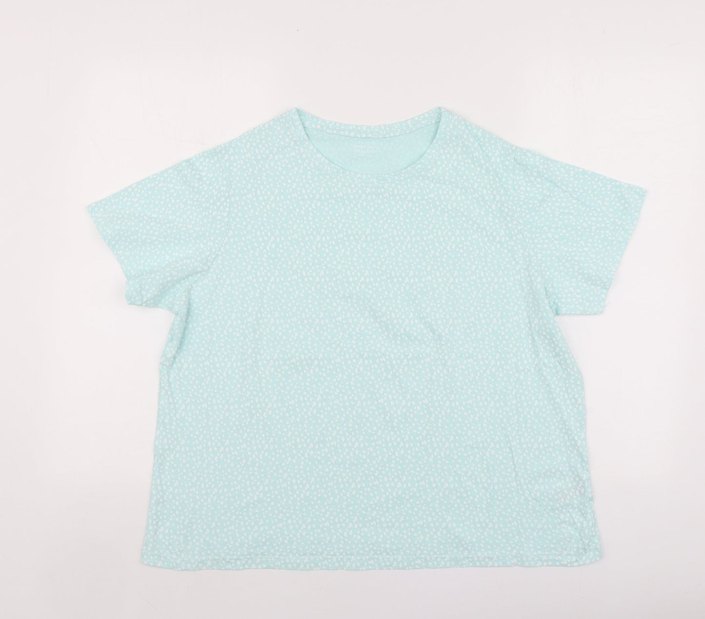 Womens UK Size L Dunnes Stores Blue Basic T-Shirt