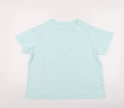Womens UK Size L Dunnes Stores Blue Basic T-Shirt