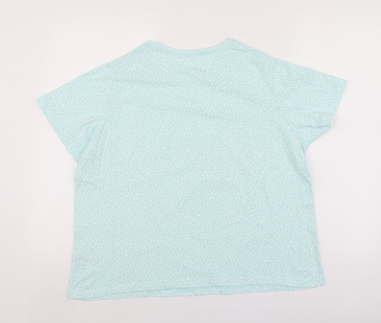 Womens UK Size L Dunnes Stores Blue Basic T-Shirt
