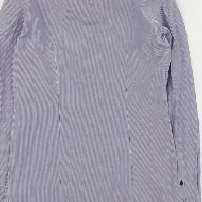 Mens UK Size 15 NEXT Blue  Button-Up Long Sleeve Casual Shirt