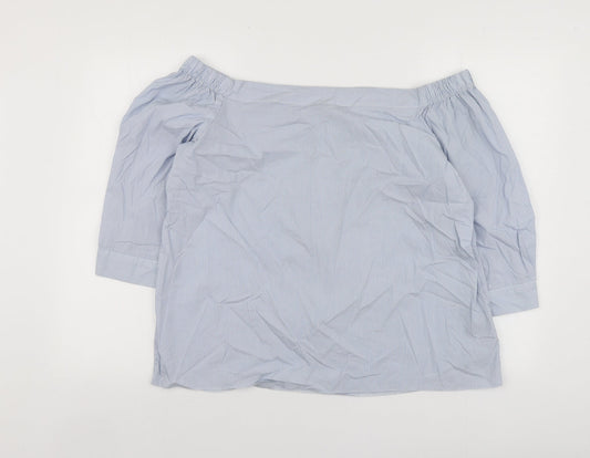 Womens UK Size 16 Dorothy Perkins Blue Basic Blouse