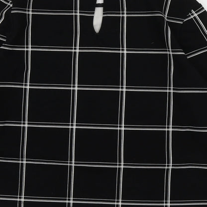 Womens UK Size M H&M Black Basic Blouse