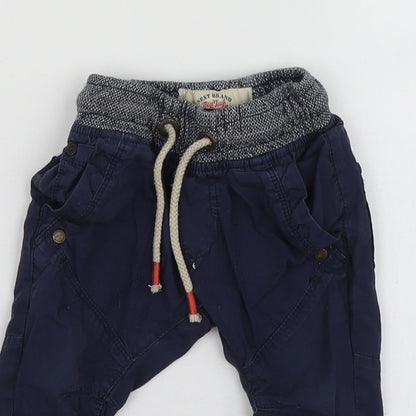 NEXT  Blue  Cotton Jogger Trousers Size 3-6 Months